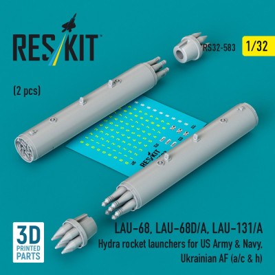 Reskit RS32-583 LAU-68/68D/A, LAU-131/A Hydra rocket launcher 1/32
