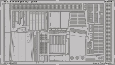 Eduard 32218 P-51D gun bay TRU