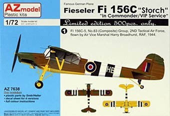 Az Model 76038 Fi 156C Storch in Commander/VIP service 1/72