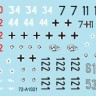Star Decals 72-A1021 German tanks in Italy # 1. Sicilly 1943.Pz.Kpfw.VI Tiger I Early prod., Sturmgeschutz/StuG.III Ausf.F/8, Pz.Kpfw.III Ausf.J / N / M, Pz.Kpfw.IV Ausf.G / H 1/72