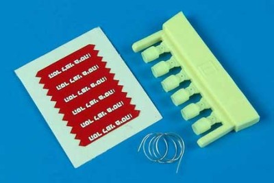 Aerobonus 480027 AIM 9 L/M/N seeker head cover with R.B.F flags - IDF 1/48