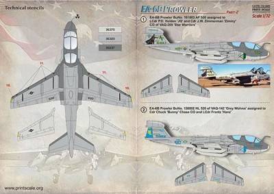 Print Scale 72395 EA-6B Prowler Part 2 (wet decals) 1/72
