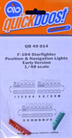 Quickboost QB49 014 F-104 Startfighter position&navigation lights 1/48