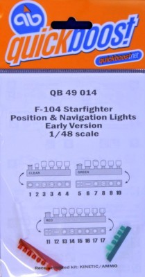 QuickBoost QB49014 F-104 Startfighter position&amp;navigation lights 1/48