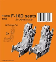 CMK P48028 F-16D Seats (KIN) 3D-Print 1/48
