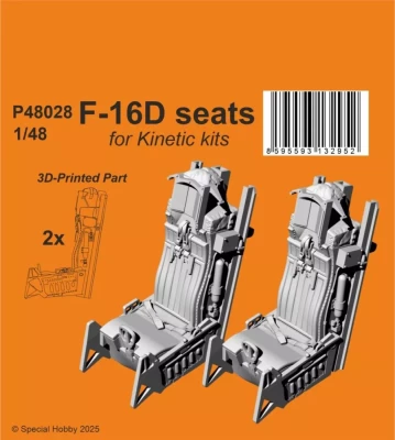 CMK P48028 F-16D Seats (KIN) 3D-Print 1/48