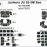 Fly model M7207 Masks for Junkers Ju 52-3M See (ITAL) 1/72