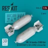 Reskit 24015 MK.36 bombs 1000 lbs. (2 pcs.) 1/24