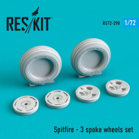 Reskit RS72-0298 Spitfire - 3 spoke wheels set 1/72