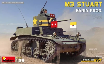 Miniart 35404 M3 Stuart Early Production w/ Interior Kit 1/35