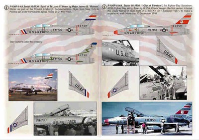 Print Scale C72442 Record-Breaking F-100 Super Sabre (wet decal) 1/72