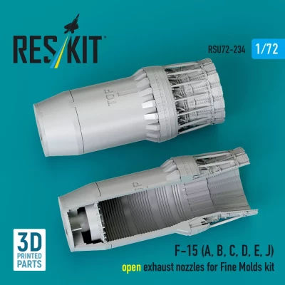 Reskit U72234 F-15 A,B,C,D,E,J open exh.nozzles (FINEM) 1/72