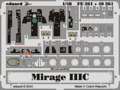 Eduard FE261 Mirage IIIC (EDU) 1/48