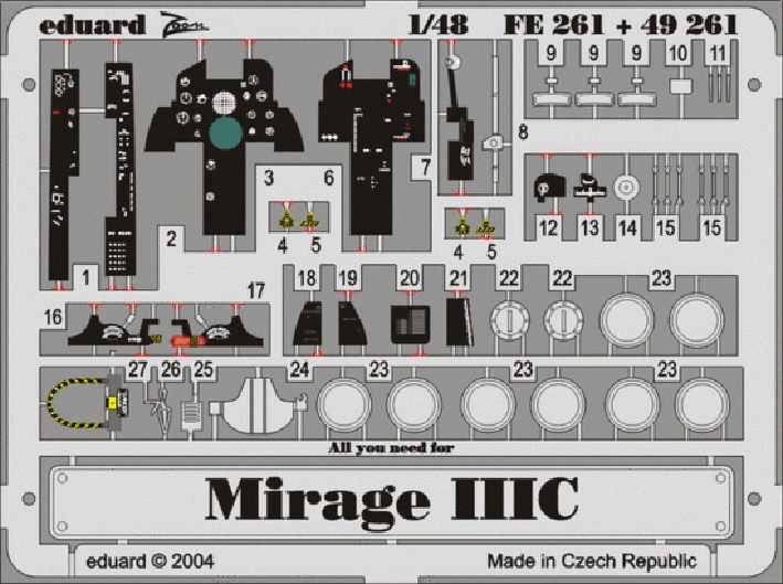 Eduard FE261 Mirage IIIC (EDU) 1/48