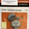 Eduard 672369 BRASSIN P-51D wheels block tread (EDU) 1/72