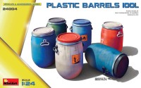 Miniart 24004 Plastic Barrels 100L (6 pcs.) 1/24