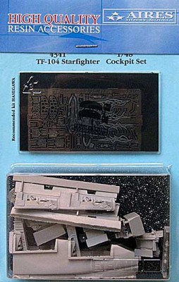 Aires 4341 TF-104 Starfighter cockpit set 1/48