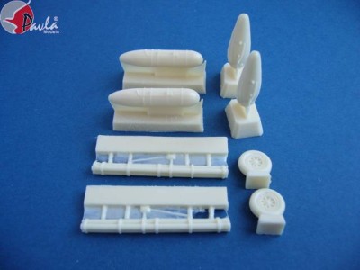 Pavla Models U72-23 Upgrade P-47 weapon, wheels, auxiliary fuel tank, bazooka 1:72