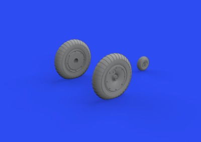 Eduard 648684 BRASSIN Me 163B wheels (GASP.MOD.) 1/48