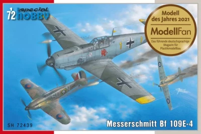 Special Hobby SH72439 Messerschmitt Bf 109E-4 (4x camo) 1/72