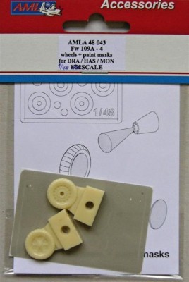 AML AMLA48043 Fw 190A-4 wheels &amp; paint Маски (DRAG/HAS/MON) 1/48