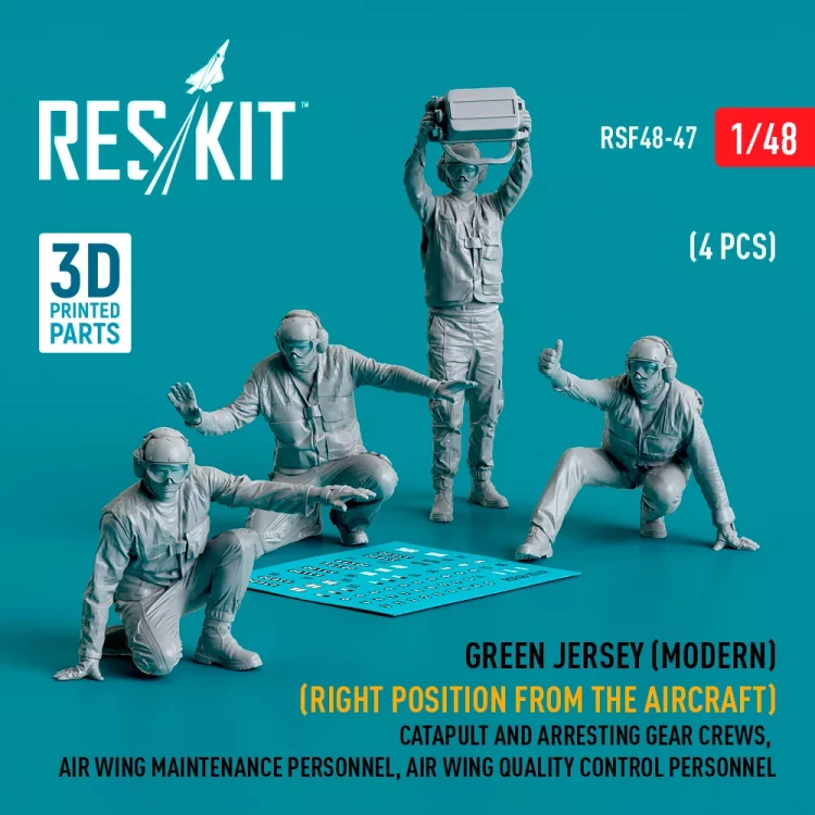 Reskit F48047 Green jersey (Modern) Catapult and Arresting 1/48