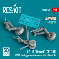 Reskit U48243 CF-18 'Hornet' (CF-188) (RCAF) land.gears 1/48
