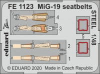 Eduard FE1123 1/48 MiG-19 seatbelts STEEL (TRUMP/EDU)