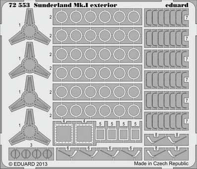 Eduard 72553 Sunderland Mk.I exterior