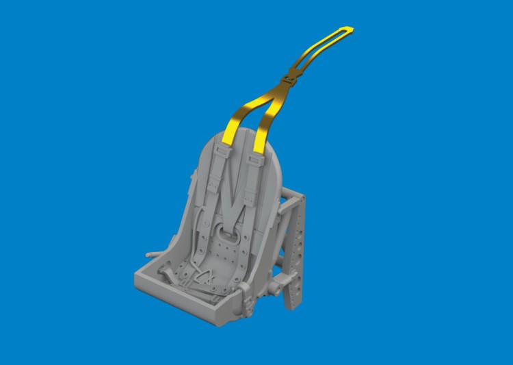 Eduard 672427 BRASSIN Spitfire Mk.I/II/V met.seat w/ int.b. 1/72