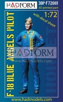 HAD F72001 F-18 Blue Angels Pilot (3D-Printed w/ decal) 1/72