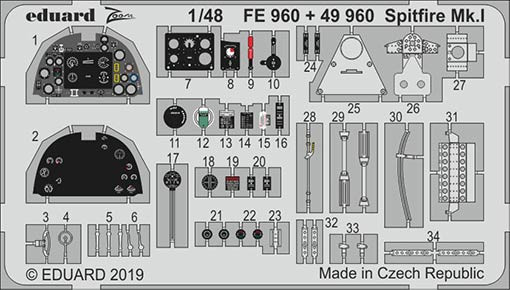 Eduard FE960 1/48 Spitfire Mk.I (TAM)