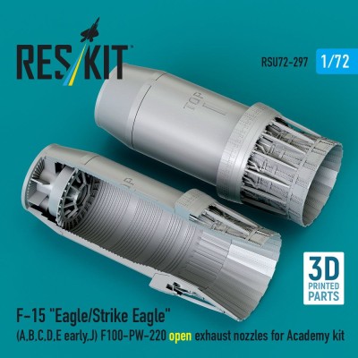 Reskit U72297 F-15 A,B,C,D,E,J open exh. nozzles (ACAD) 1/72
