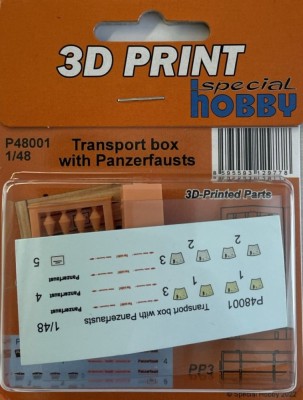 CMK P48001 Transport box with Panzerfausts 1/48