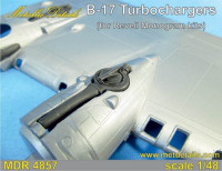 Metallic Details MDR4857 Boeing B-17 Flying Fortress turbo-chargers (designed to be used with Monogram and Revell kits) 1/48