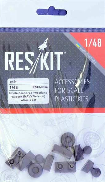 Reskit RS48-0054 UH-34 Seahorse/W.Wessex (NAVY) wheels set 1/48