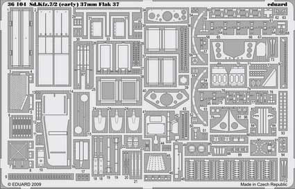 Eduard 36104 Sd.Kfz.7/2 (early) Flak 37 37mm TRU