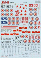 Print Scale 72-307 MiG-15 Korean War - part 2 (wet decals) 1/72