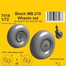 CMK SP7518 Bloch MB.210 Mainwheels & Tailwheel wl/ leg 1/72