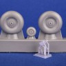CMK SP7518 Bloch MB.210 Mainwheels & Tailwheel wl/ leg 1/72