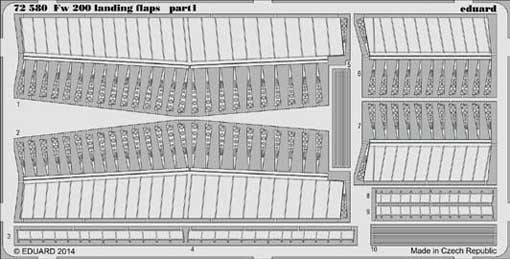 Eduard 72580 Fw 200 landing flaps