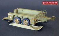 Plus model 597 US trailer M18 tandem axle 1/35