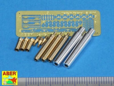 Aber 35 L-155 Barrels for British WWI Tank Mark IV - Male. 2 x 6 pdr gun and 3 x Lewis machine gun (designed to be used with Takom, Tamiya and others kits) [WWI Heavy Battle Tank Mk.IV Male Tadpole] 1/35