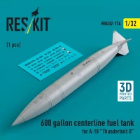 Reskit U32174 600 gallon centerline fuel tank A-10 (1 pc.) 1/32