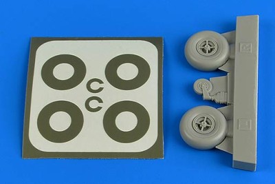 Aires 2224 Bucker Bu 131 wheels &amp; paint masks 1/32