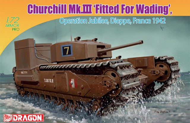 Dragon 7520 Churchill Mk.III w/Deep Wading Kit 1/72