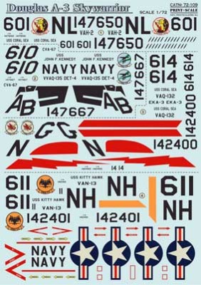 Print Scale 72-109 A-3 Skywarrior 1/72