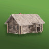СВ Модель 3507 Деревенская изба с соломенной крышей (586 деталей, 20х32х15 см) 1/35