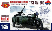 AIM Fan Model 35002 Советский мотоцикл ТИЗ-АМ-600 с коляской 1:35