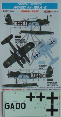 Kora Model DEC72336 Ar-196A-2 (Finnish Lease) декали декали 1/72
